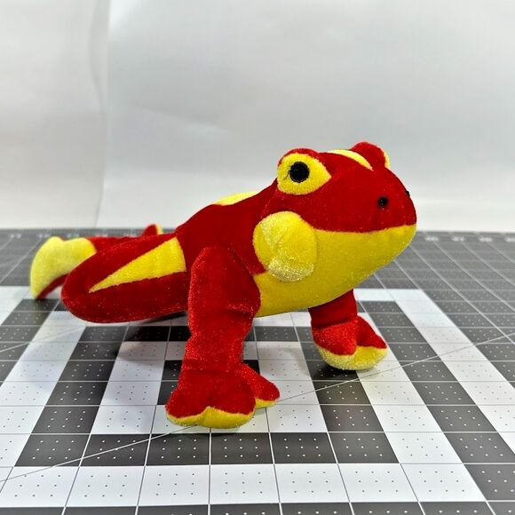 Red & Yellow Tree Frog Plush 15" Stuffed Animal Rain Forest Exotic Tropical - Picture 3 of 12